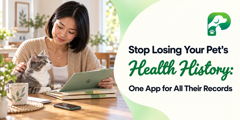 Stop Losing Your Pet's Health History: One App for All Their Records